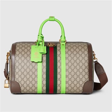 gucci savoy tote neon